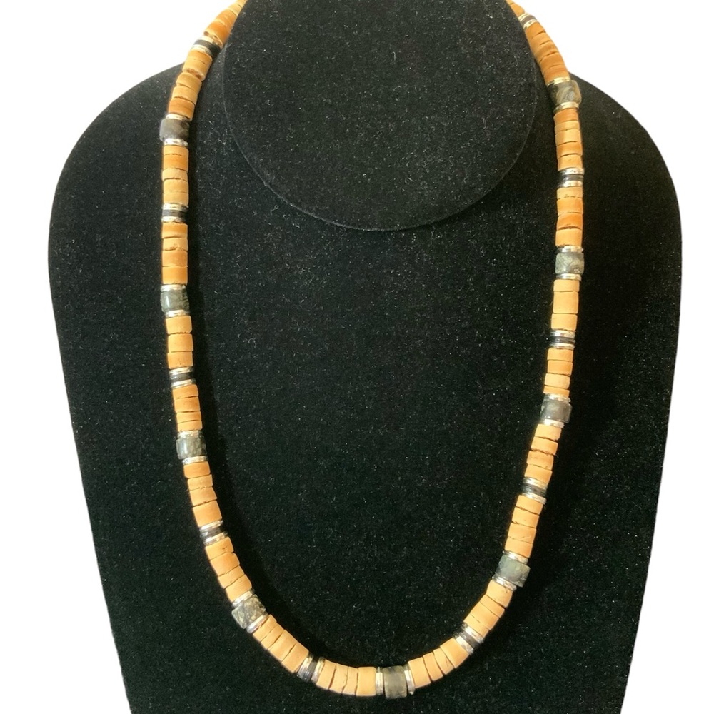 Bohemian Beaded Surfer Necklace, 18”, Unisex